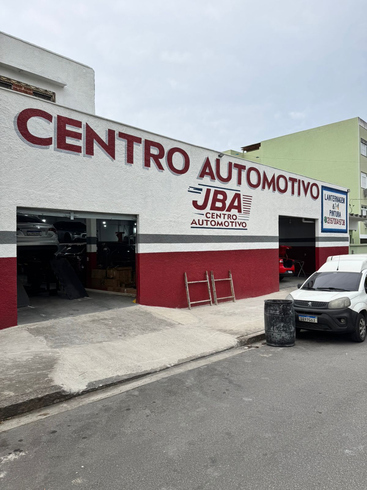 Fachada do JBA Centro Automotivo em Taquara